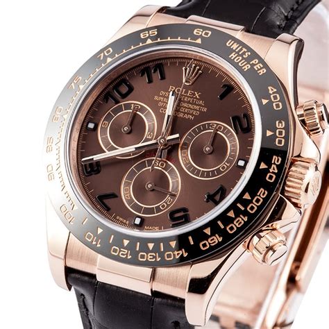 gold daytona leather strap|rose gold rolex daytona strap.